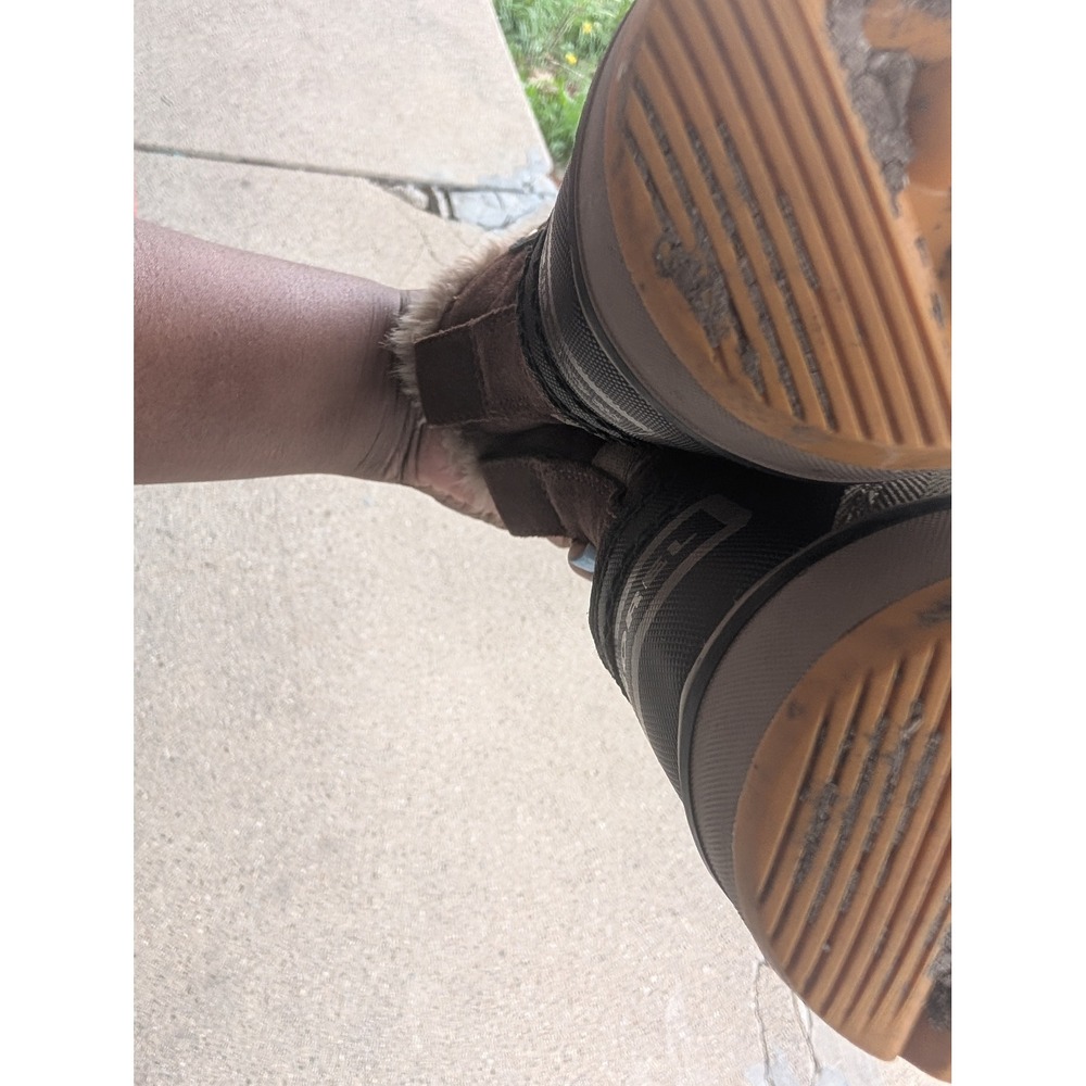 Sorel Glacy Explorer Waterproof Boots Brown Suede F Fur NL2079-256 Womens 7.5 - Picture 6 of 7